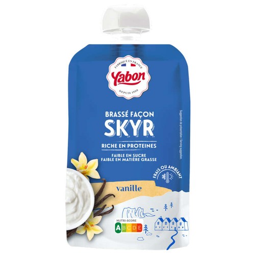 Yabon Brassé façon skyr goût vanille 120g