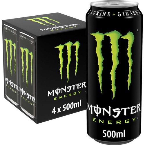 Monster energy Boisson énergisante gazeuse boîte 4x50cl