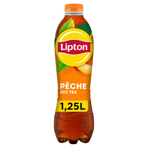Lipton - Ice Tea - Boisson au thé saveur pêche - La bouteille de 1,25L