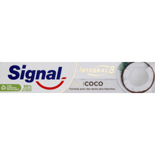 Signal Dentifrice Integral 8 Nature Elements Coco Blancheur 75ml