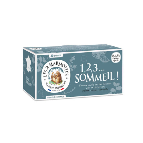 Les 2 Marmottes Infusion 1,2,3 Sommeil x30 36g