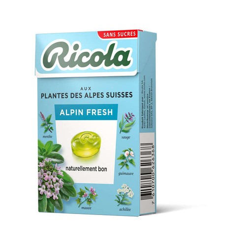 Ricola Bonbons Suisses Aux Plantes Sans Sucres 50g