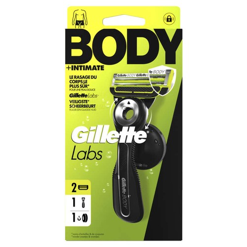 Gilette Labs Rasoir body + Intimate à 2 lames