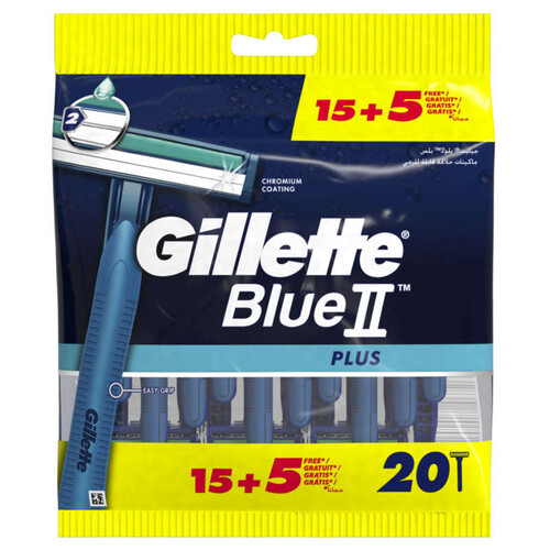 Gillette Rasoirs Jetables Blue Ii Plus X20