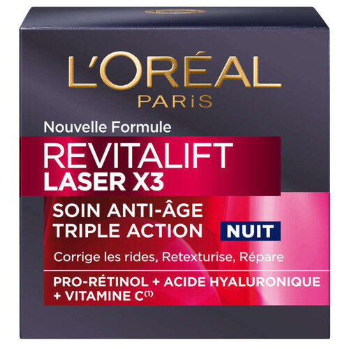 L'Oréal Paris Revitalift Laser Crème Visage Anti-Age Nuit 50ml