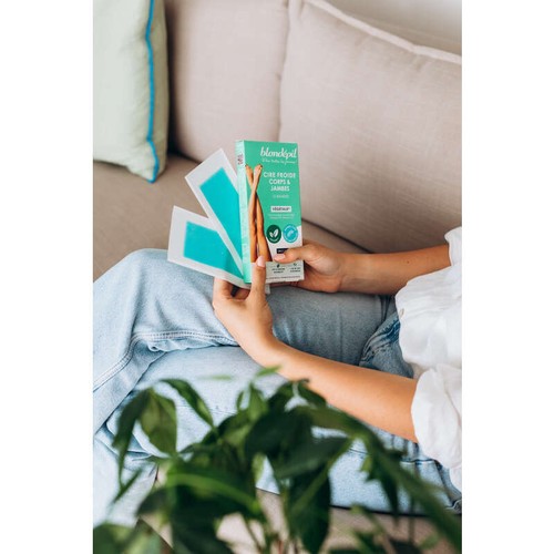 Blondépil Cire froide corps et jambes végétale naturelle végan x12 bandes
