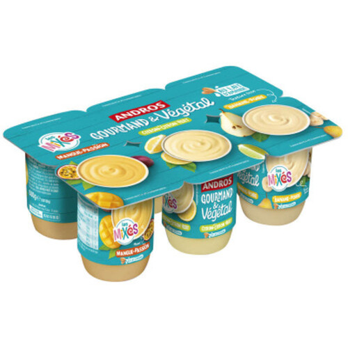 Andros gourmand & végétal mixés fruits exotique 6x 100g