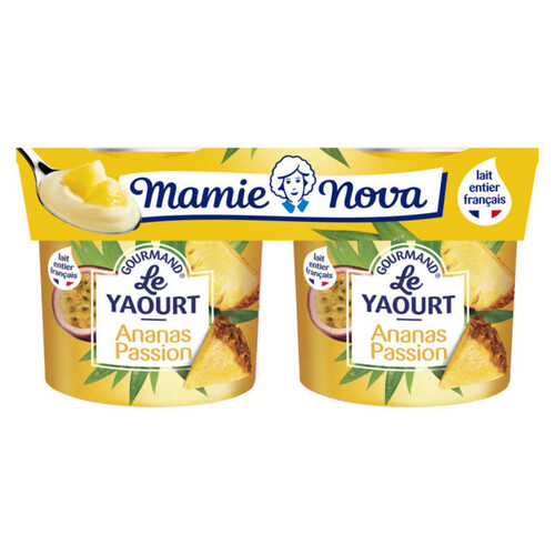 Mamie Nova Yaourt Ananas Passion 2x150g