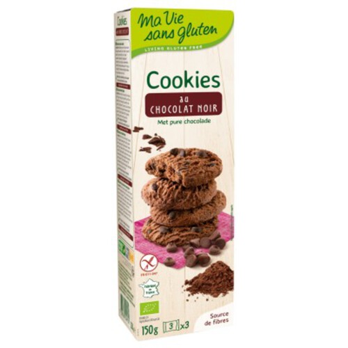 [Par Naturalia] Ma Vie Sans Gluten Cookies Chocolat Noir Sans Gluten 150G Bio