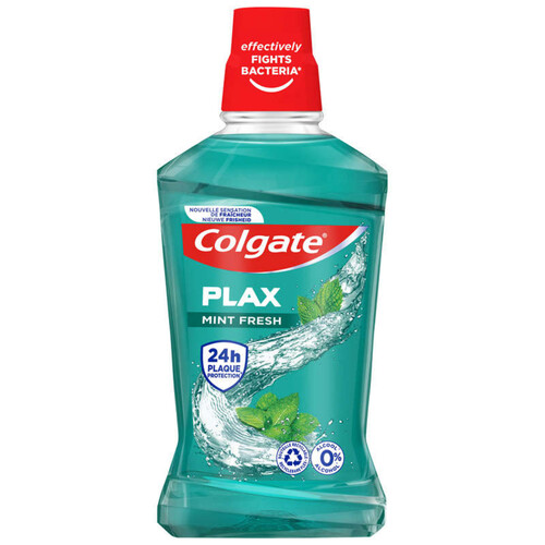 Colgate plax bain de bouche soft mint 24 heures 500ml