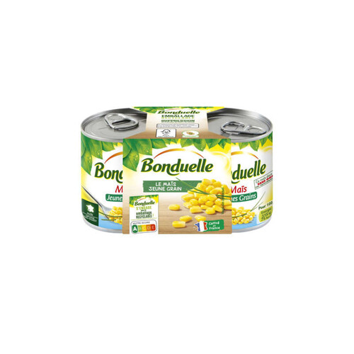 Bonduelle Maïs Jeunes Grains, Délicat & Croquant 2 x 140G