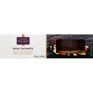 Monoprix Gourmet Royal Cacahuète Mousse Chocolat 2x80g