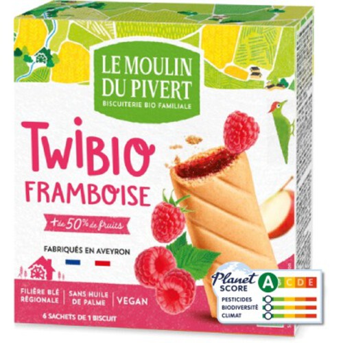 [Par Naturalia] Moulin Du Pivert Twibio Framboise 150G Bio