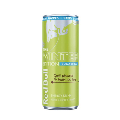 Red Bull Winter Sugar Free Goût Pistache et fruits des bois 250ml