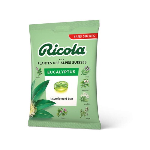 Ricola Bonbons Aux Plantes Des Alpes Suisses Eucalyptus Sans Sucres 70g
