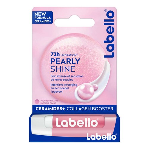 Labello Stick Lèvres Hydratant Huiles Naturelles Pearly Shine 4,8g