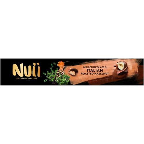 Nuii bâtonnets glacés chocolat au lait & noisettes d'Italie grillées x4 - 272g