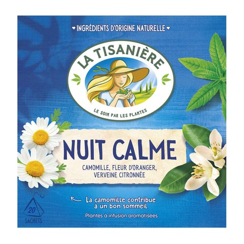 La Tisanière Infusion nuit calme reine des prés x20