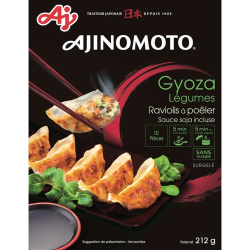 Ajinamoto Gyoza aux Légumes à Poêler & Sauce Soja 200g