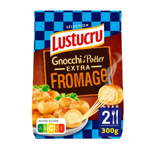 Lustucru Gnocchi à Poêler extra Fromage 300g