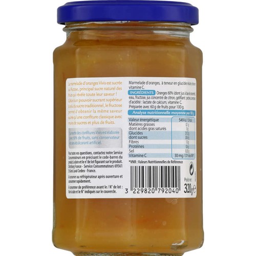 Gayelord Hauser Confiture Orange Au Fructose