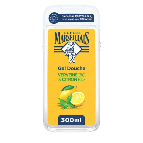 Le Petit Marseillais Gel Douche Extra doux Verveine Bio & citron Bio 300ml