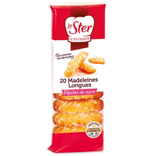 Le Ster Madeleines Longues Perles De Sucre 250G