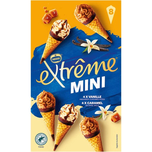 Nestlé Extrême 8 Mini Caramel beurre salé 312g
