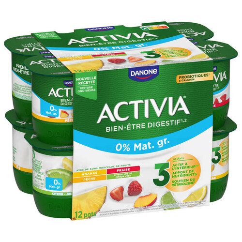 Activia Yaourt aux fruits bifidus 0% 12x125g