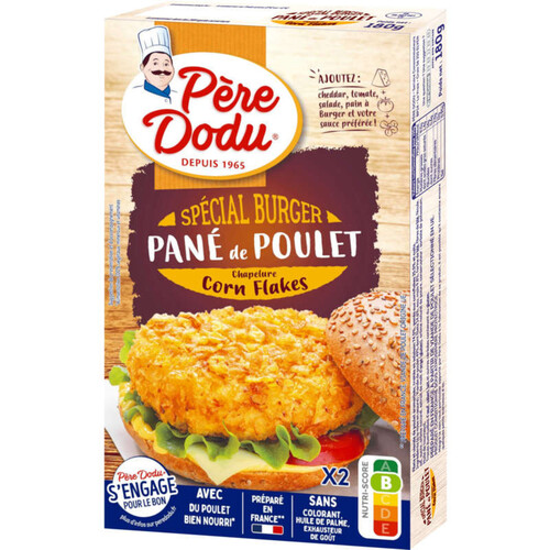 Père Dodu Pané de Poulet Chapelure Corn Flakes 180g