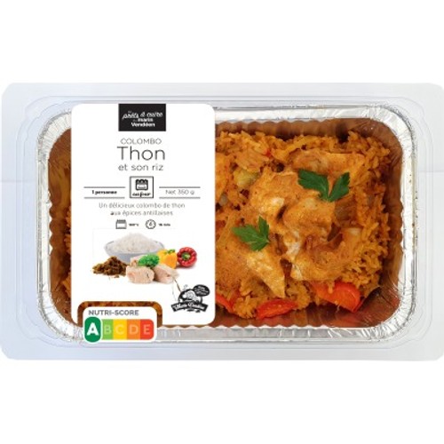 Le Marin Vendéen  Colombo de thon et son Riz 350g
