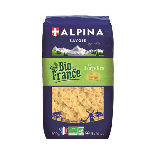 Alpina Savoie Farfalle Bio de France 500g