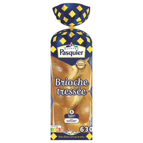 Brioche Pasquier Brioche Tressée Nature 630g