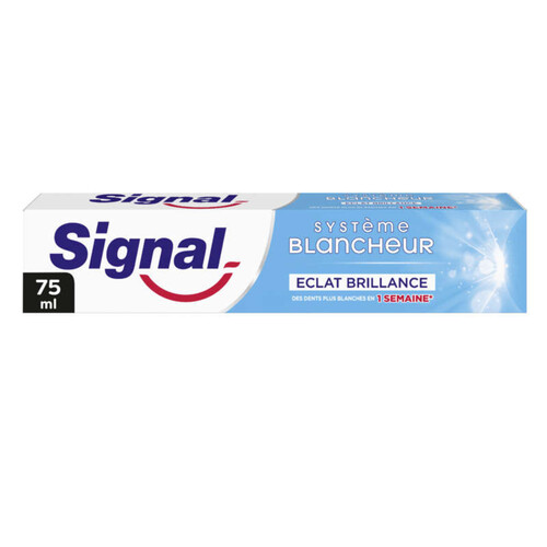 Signal Dentifrice Système Blancheur Éclat Brillance 1 Semaine 75ml