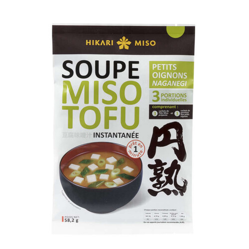 Hikari Miso Soupe tofu Naganegi 58g
