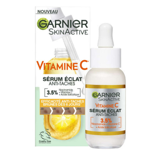 Garnier SkinActive Sérum Visage Vitamine C Booster d'Eclat 30ml