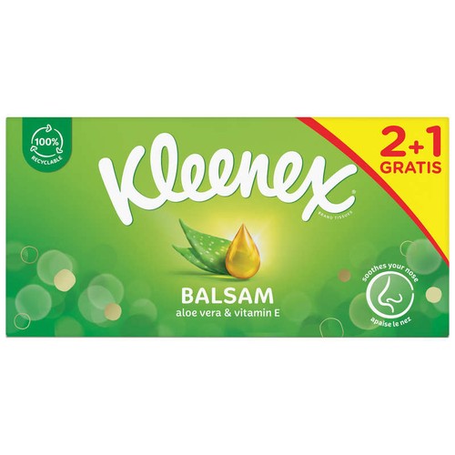 Kleenex Mouchoirs Boîte Balsam (2+1 Gratuit)