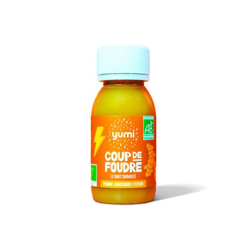 Yumi Shot Coup De Foudre Bio Pomme, Gingembre Et Citron 60ml