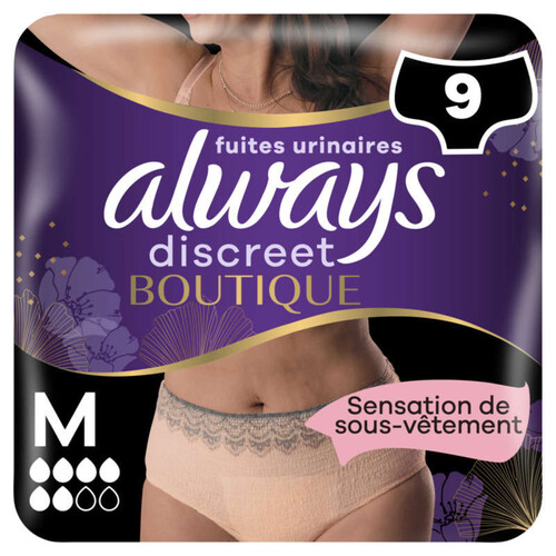 Always Discreet Culottes Pour Fuites Urinaires Boutique 6  M x9