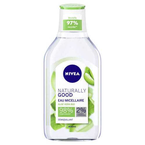 Nivea Naturally Good Eau Micellaire À L'Aloe Vera Bio 400Ml