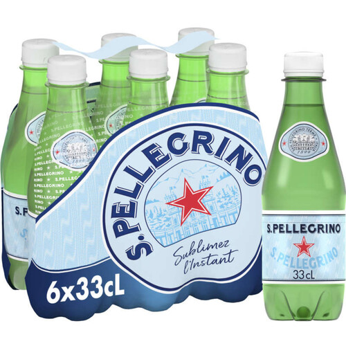 Eau SAN PELLEGRINO - 20 bouteilles de 50 cl en verre consigné (consigne de  4,80 € comprise dans le prix) SOURIRE DES SAVEURS, Ca