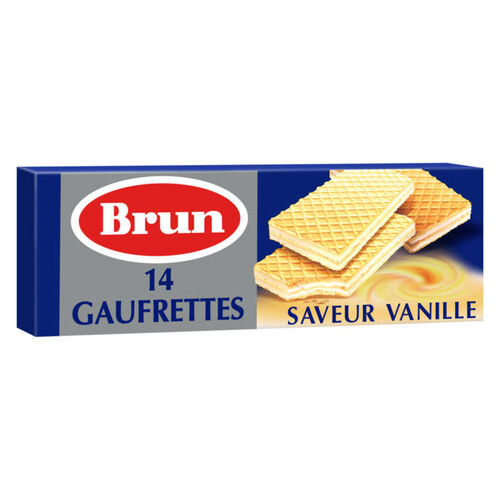 Brun Biscuits Gaufrettes fourrées à la Vanille 146g