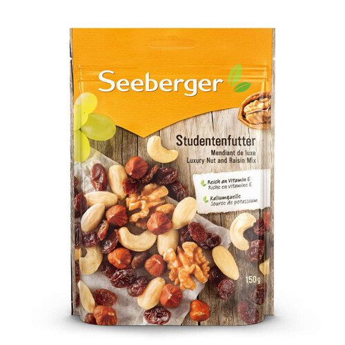 Seeberger Mélange de noix et raisins 150g