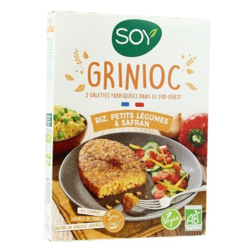 Soy Grinioc Riz Légumes Safran 2x100g
