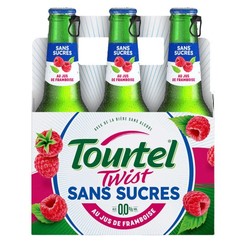 Tourtel Twist sans sucres 0.0% jus de framboise 6x27,5cl