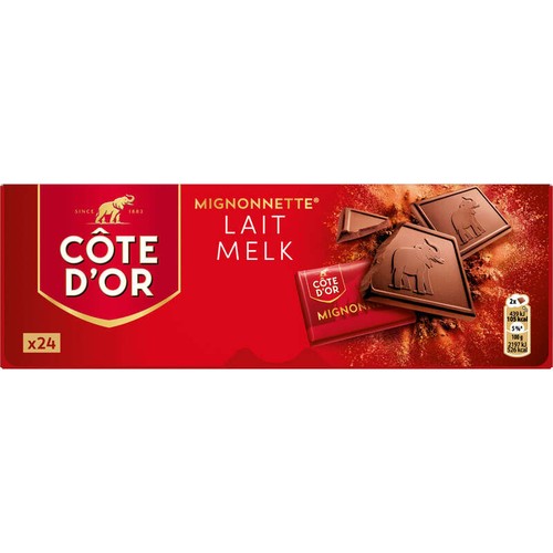 Côte d'Or Mignonnettes Tablette Chocolat au Lait 24x10g