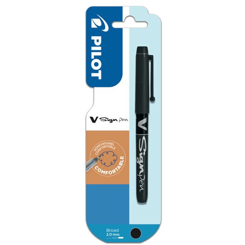 Pilot Feutre Vsign Pen, Encre Noire