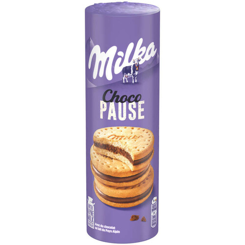 Milka Choco Pause Biscuits fourrés au Chocolat 260g