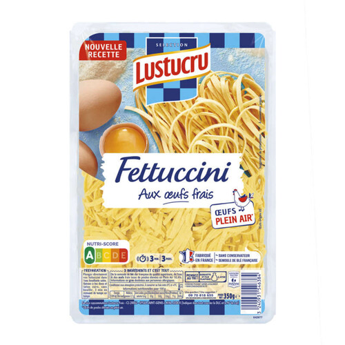 Lustucru Fetuccini aux oeufs frais plein air 350g