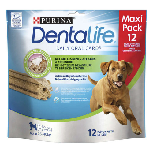 Dentalife Bâtonnets pour Grand Chien 25-40kg Maxi Pack x12 426g